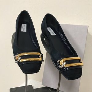 Jimmy Choo Glimpse Flats In Navy